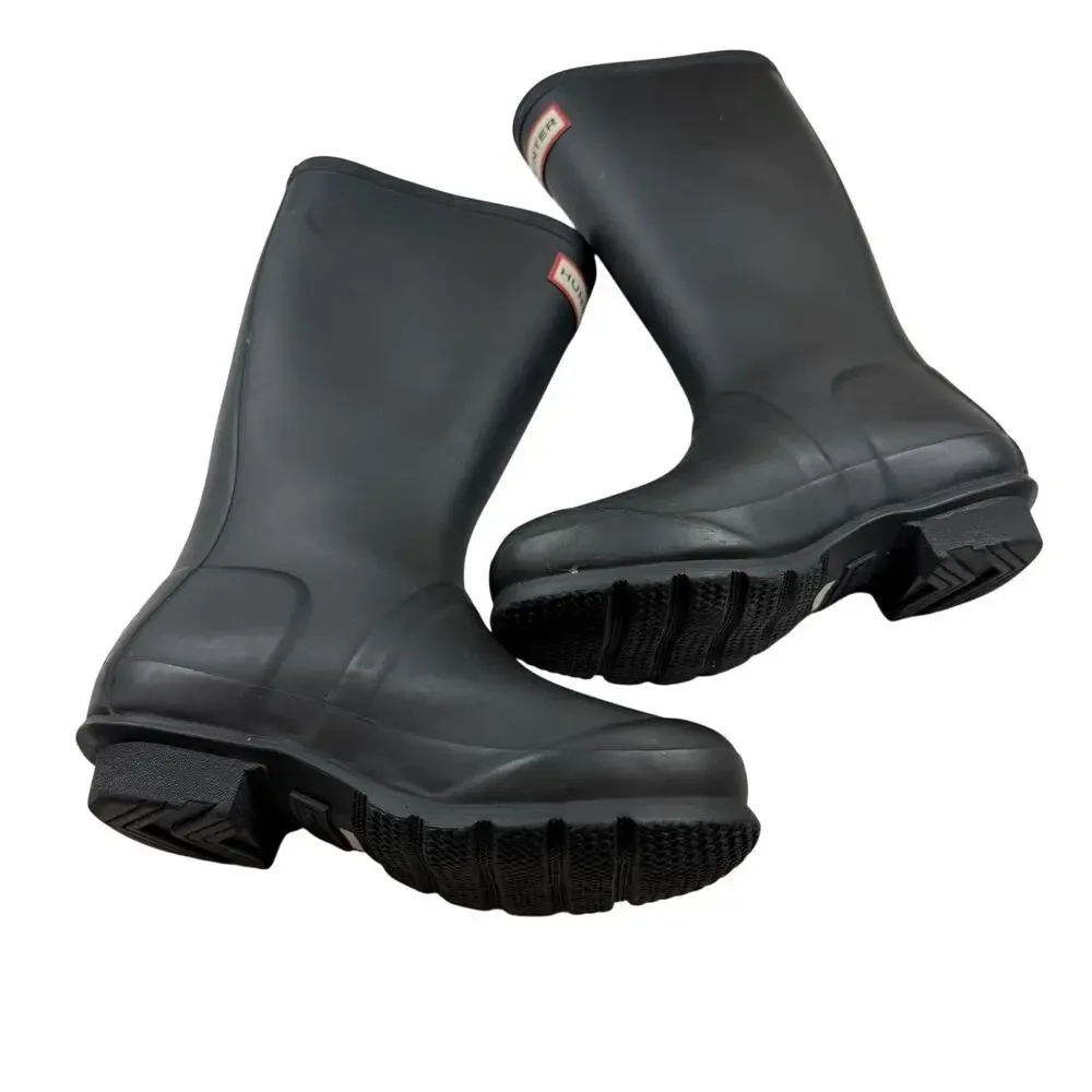 Hunter Kids Original Tall Rain Boots Black UK 1 US 2/3